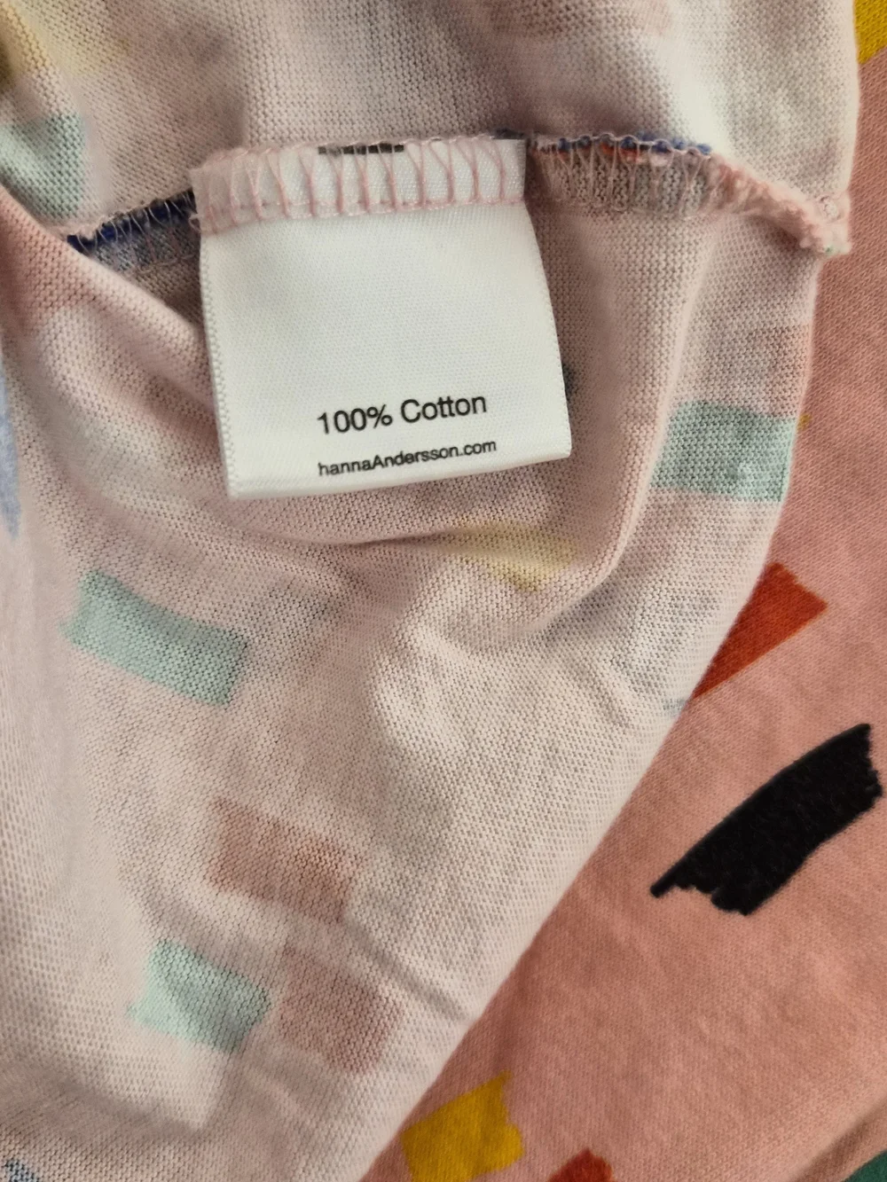 Kids Long Sleeve Pink Confetti Dress with Teal Bow size 140